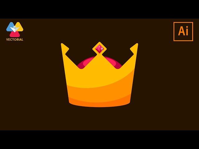 Crown tutorial in Adobe Illustrator 2020