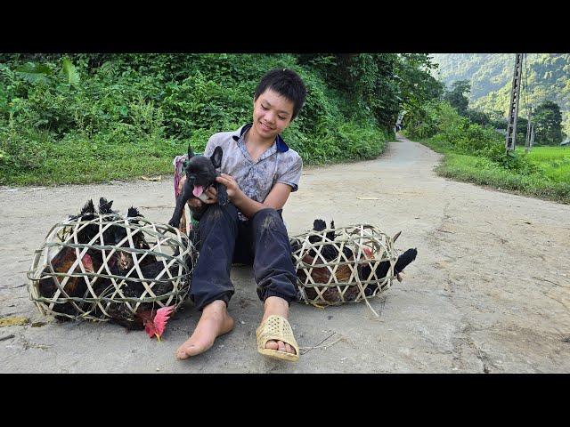 Orphan Boy - Always trying to make life better, taking care of corn garden,catching chickens to sell