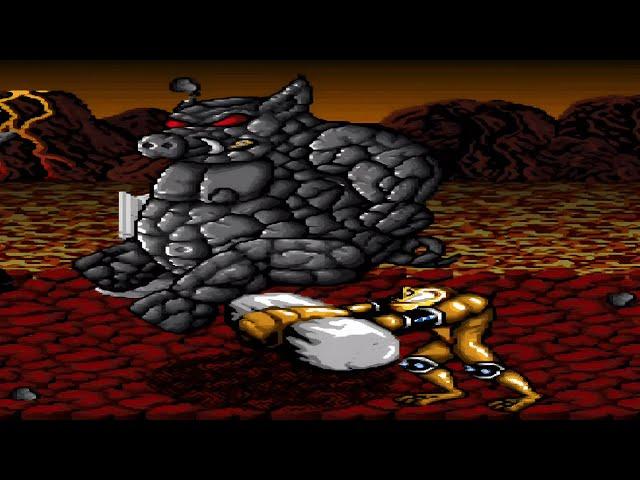 Battletoads in Battlemaniacs All Bosses (No Damage With Ending) SNES