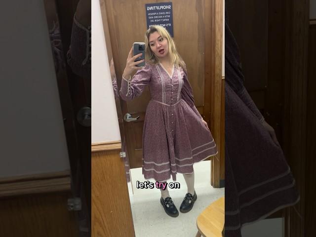 Trying on my thrift finds!