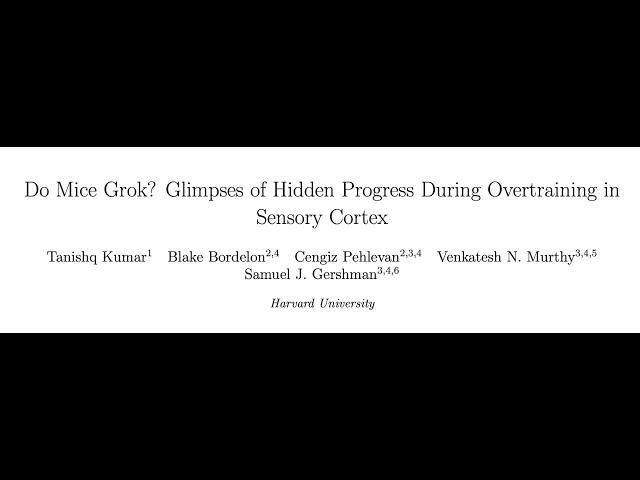 [QA] Do Mice Grok? Glimpses of Hidden Progress During Overtraining in Sensory Cortex