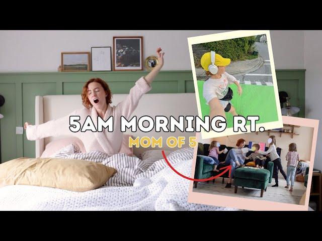 5AM Morning Rt As A Mom of 5 | running, homeschool, breakfast...