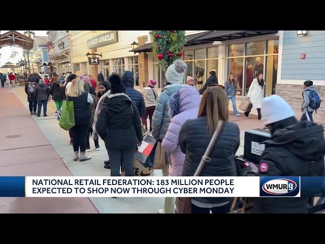 Black Friday shoppers crowd the Merrimack outlets