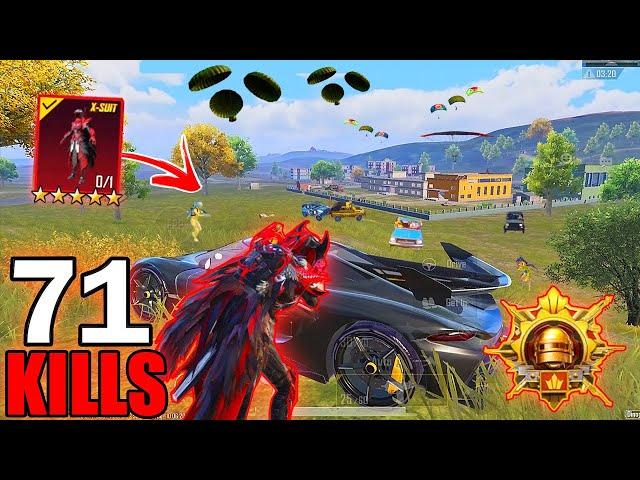 71 KILLS!  FASTEST RUSH GAMEPLAY With Blood Raven X-SUIT ACE MASTER RANK SAMSUNG,A7,A8,J4,J5,J6,J7