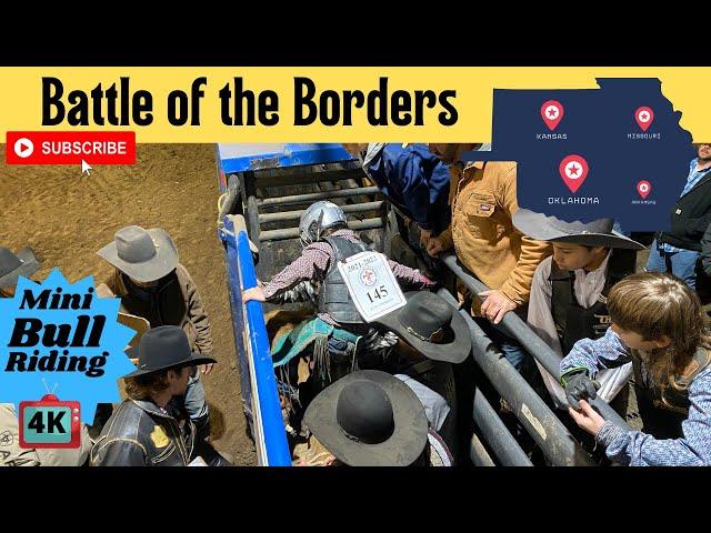 Top Mini & Novice Bull Riders || Battle of the Borders || Carthage Missouri