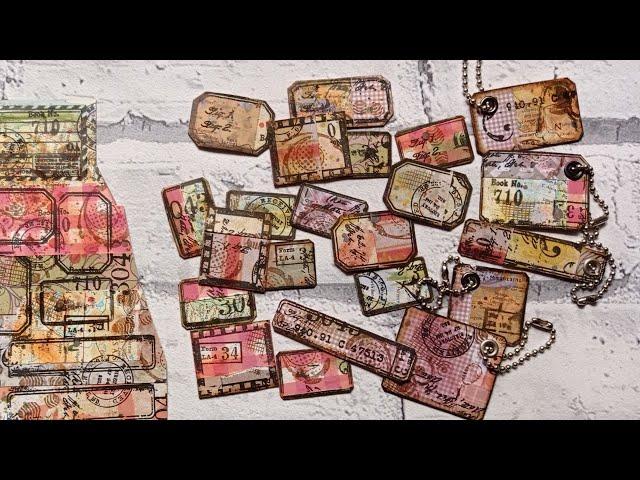 Junk Journal Embellishments from Scraps - Bits and Bobs