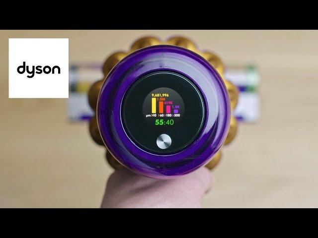 Built-in dust detection on new Dyson technology