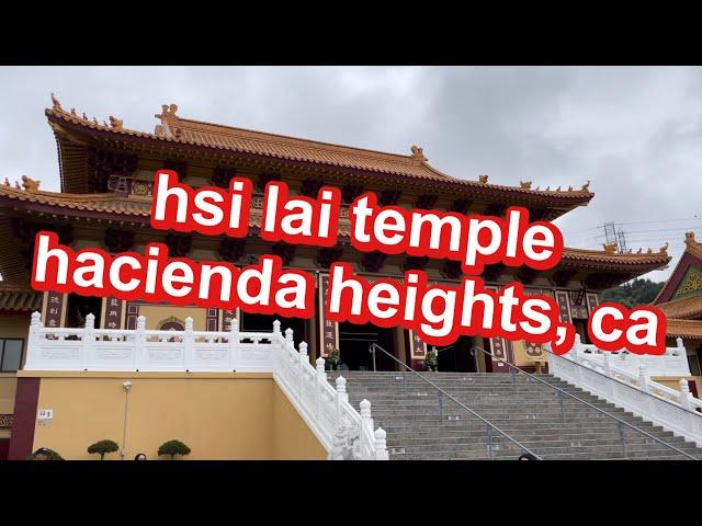 fo guang shan hsi lai temple (佛光山西來寺) in hacienda heights, california