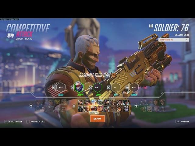 Overwatch 2 - Competitive with Soldier 76 dps -  gameplay - John Overwatch :-) Full-Match