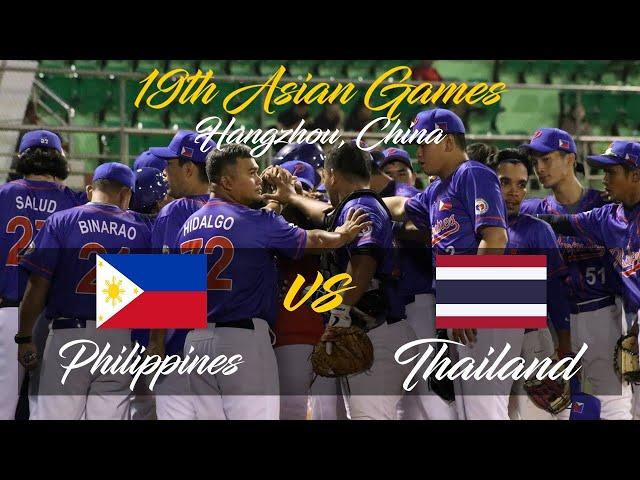 Philippines vs Thailand | 19th Asian Games Baseball | Placement Round | 1st to 8th Inning