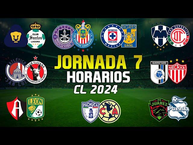 PARTIDOS JORNADA 7 DONDE VER Y HORARIOS || LIGA MX || CLAUSURA 2024