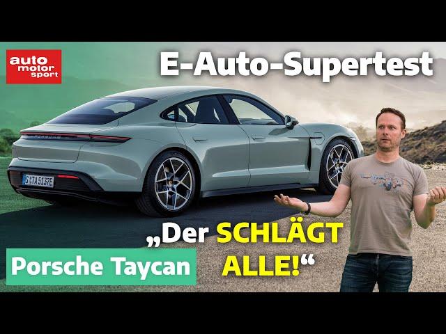 Porsche Taycan 2.0 - neuer Langstreckenkönig? E-Auto Supertest mit Alex Bloch | auto motor und sport