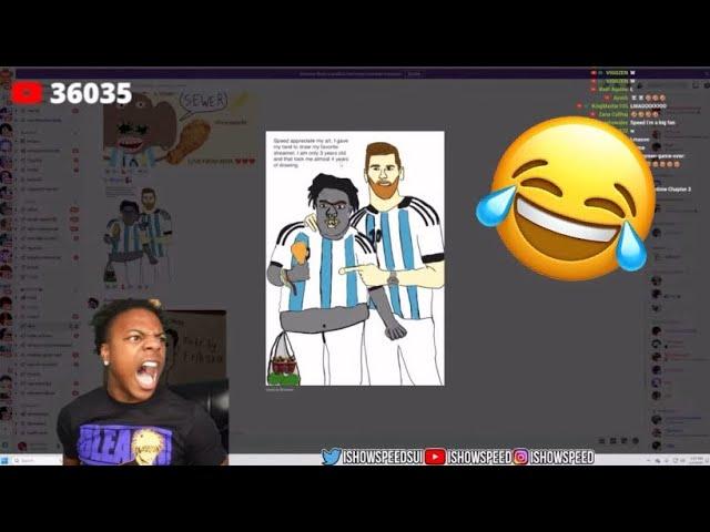 SPEED REACTS TO FAN ART PT.2 *FUNNY*