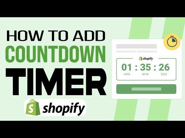 How to Add Countdown Timer to Shopify (Fast and easy)