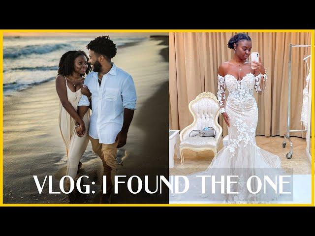 VLOG | OUR ENGAGEMENT SHOOT & WEDDING DRESS SHOPPING