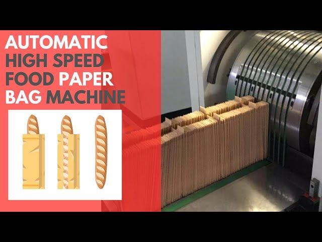 Automatic High Speed Food Paper Bag Making Machine - Food Paper Bag Making Machine