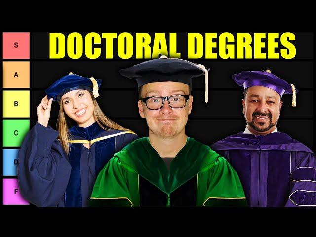 Doctoral Degree Tier List 2024 (Doctorate Degrees RANKED)