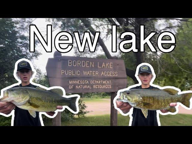 Fishing a brand new lake (lots of bass)