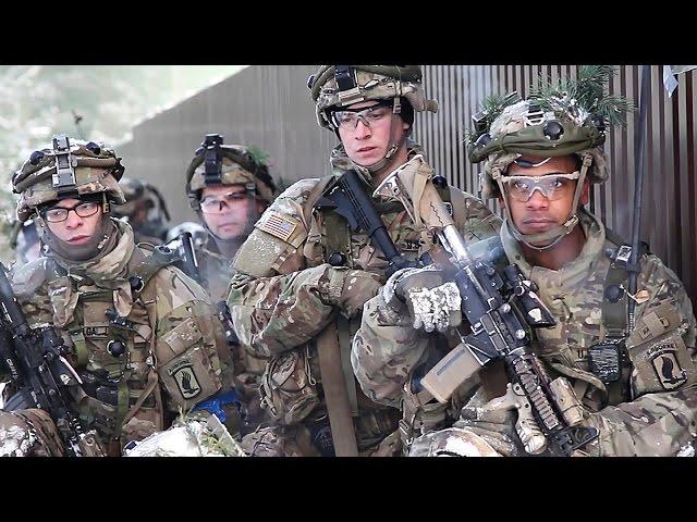 U.S. Army Paratroopers & British Troops Conduct Offensive Operations