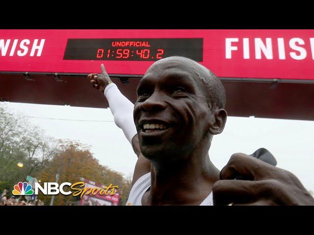 1:59:40! Kipchoge runs historic first sub-2 hour marathon | NBC Sports