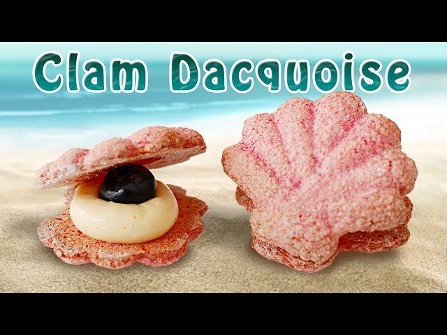 흑진주를 품은 조개 다쿠아즈 만들기 | 달미인 How to make Clam Dacquoise | Dalmiin