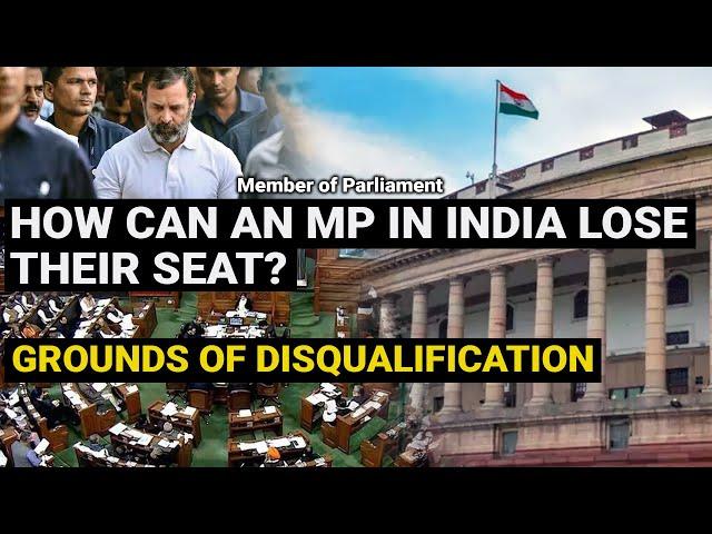 Disqualification of Members of Parliament MPs | How Rahul Gandhi  disqualified, suspended | Polity