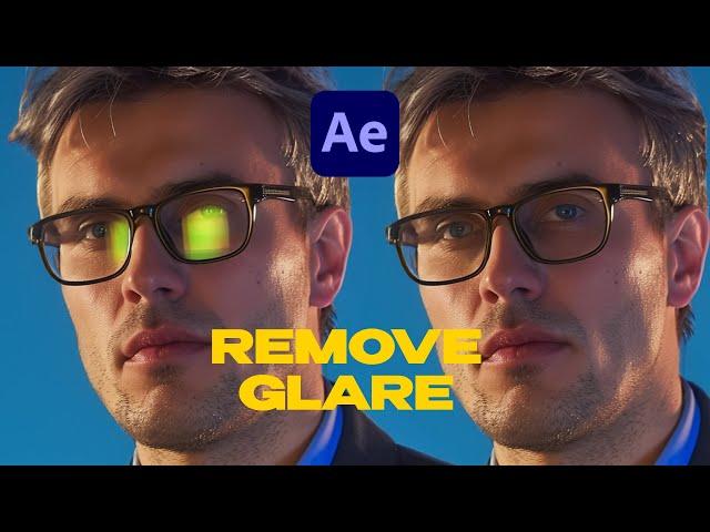 How I removed Reflection from Glasses | After Effects Tutorial