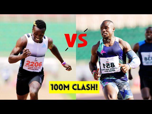 Ferdinand Omanyala BATTLES His Brother in a Thrilling 100m Race || AK National Championship 2023