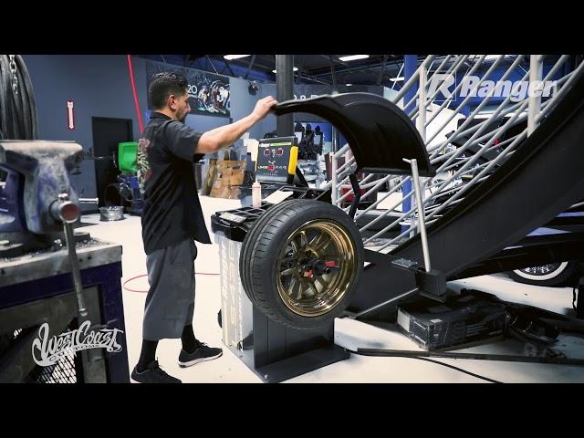 Ranger LS43B Laser Balancer In Action at West Coast Customs