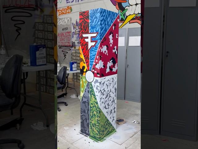 1/6 done…who’s next  #varsity #faze #custom #locker #art #kizo #shoes