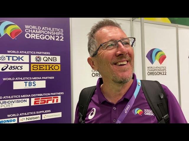 Geoff Wightman Reacts To His Son Jake Winning World Championship 1500 Meters Gold