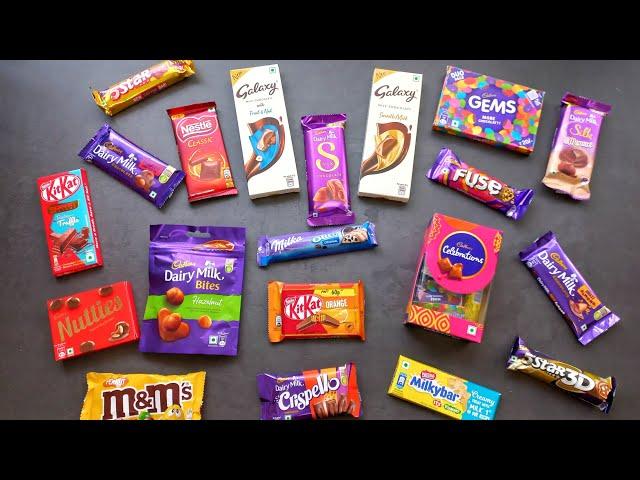 Lots of candies, surprise toys, chocolate opening video, lots of chocolates,Cadbury celebration