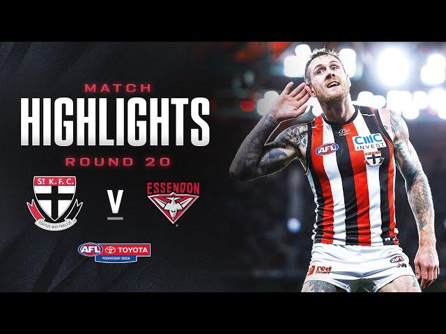 St Kilda v Essendon Highlights | Round 20, 2024 | AFL