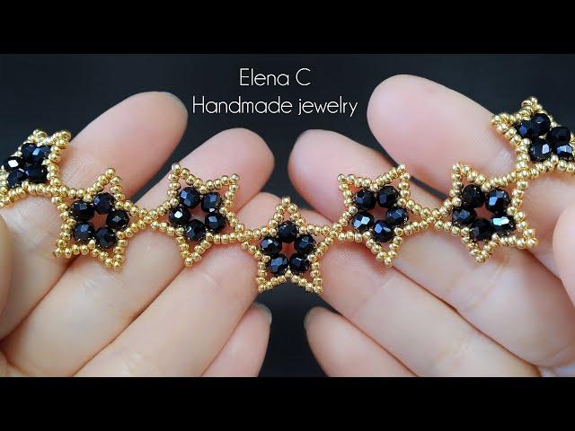 Beaded Bracelet Tutorial Beautiful Jewelry HandMade Красивый Браслет из бисера и бусин своими руками