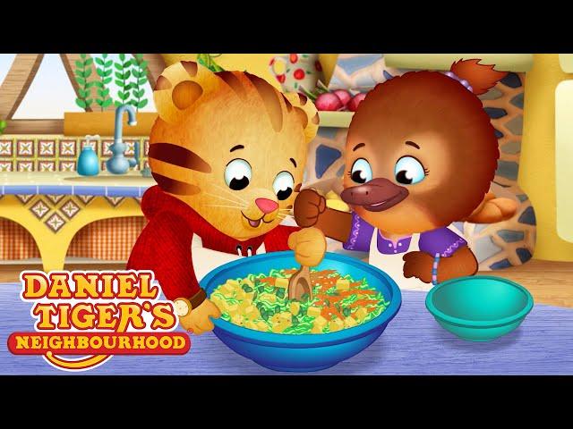 Daniel and Jodi Make Pan-Pans | Cartoons for Kids | Daniel Tiger