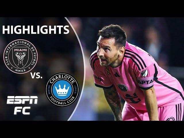 LIONEL MESSI PRECISION  Inter Miami vs. Charlotte FC | MLS Highlights | ESPN FC