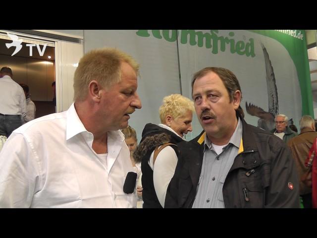 Jürgen Winter im Interview mit Klaus Steinbrink auf dem Int. TaubenMarkt Kassel 2016