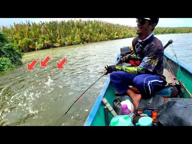 Melampaui Target  Ketika Ikan Ikan Kakap Besar Berkumpul di Satu Spot Mancing