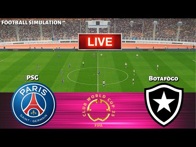 LIVE | PSG vs Botafogo - FIFA Club World Cup 2025 USA || PES 21 Simulation