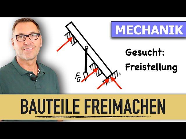 Wie mache ich Bauteile frei? | Wie schneide ich Lager frei? | Mechanik | Freimachen von Bauteilen