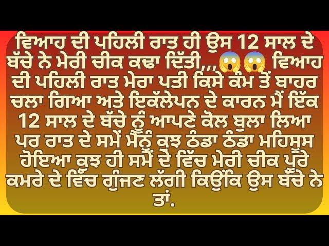 ਮੇਰੀ ਸੁਹਾਗਰਾਤ ਤੇ ਮੇਰੇ ਨੌਕਰ ਨੇ ਹੀ ਮੇਰੇ ਨਾਲ । Punjabi Stories | Punjabi kahani | Punjabi kahaniya