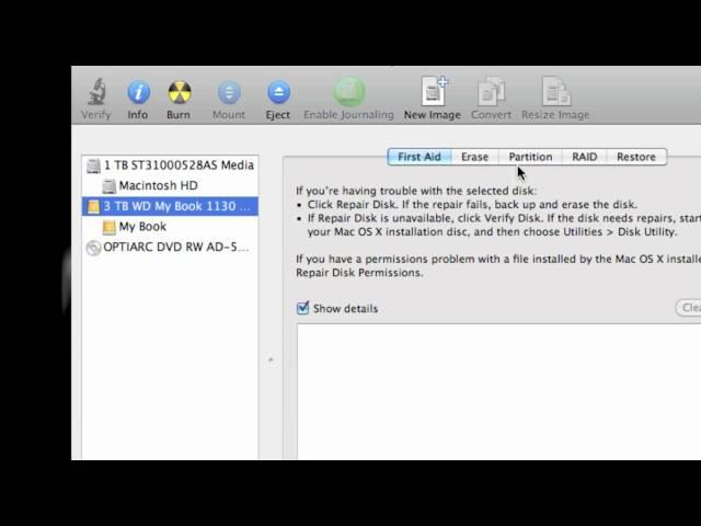 Use Mac's "Disk Utility" to Partition an External Hard Drive