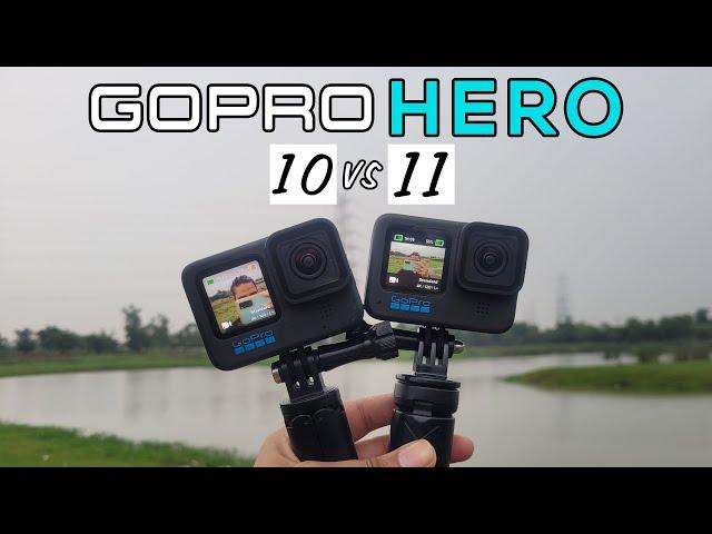 GoPro Hero 11 Black vs GoPro Hero 10 Black Camera, Audio & Timelapse Comparison! WORTH THE UPGRADE?