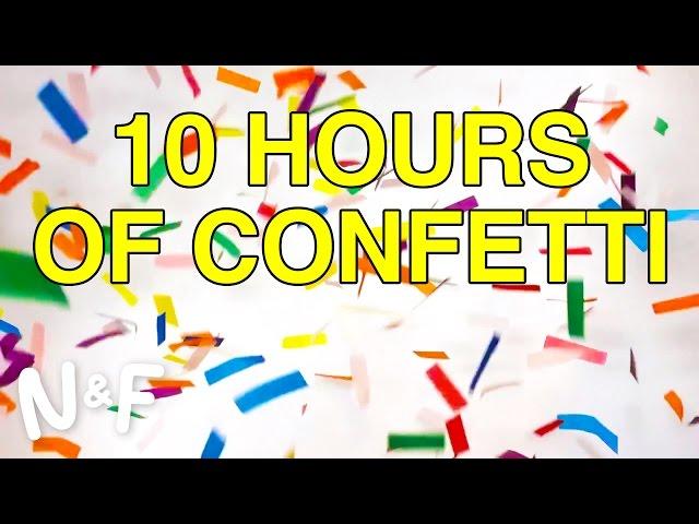 10 Hours Of Confetti Falling (Compress That, YouTube!)