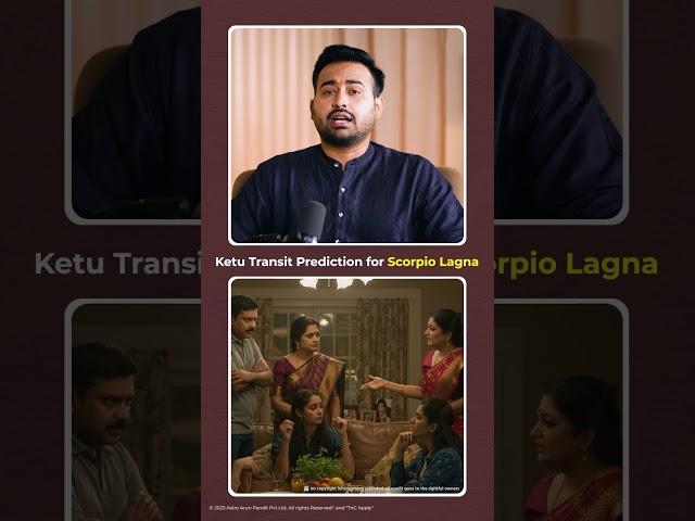 Ketu Transit Predictions For Scorpio/Vrishchik Lagna Astro Arun Pandit #shorts