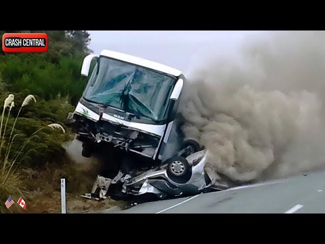 115 SHOCKING Car Crashes Moments Compilation 2024: Idiots in Cars Caught On Camera