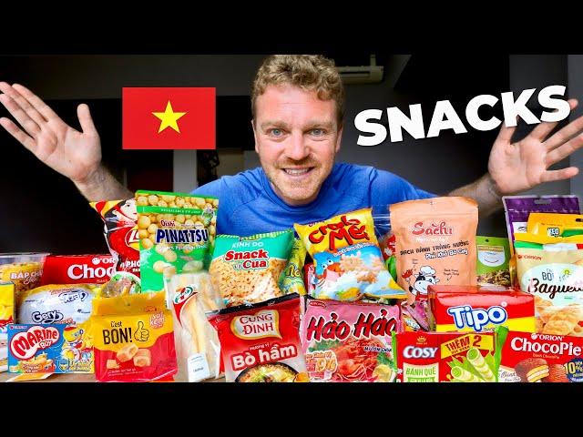 I Tried The MOST POPULAR Convenience Store SNACKS in Vietnam 