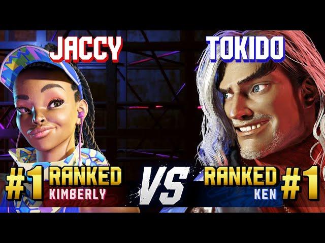 SF6 ▰ JACCY (#1 Ranked Kimberly) vs TOKIDO (#1 Ranked Ken) ▰ Ranked Matches