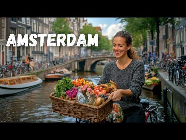 Amsterdam Walking Tour in 4K HDR | Exploring the Streets of the Netherlands 