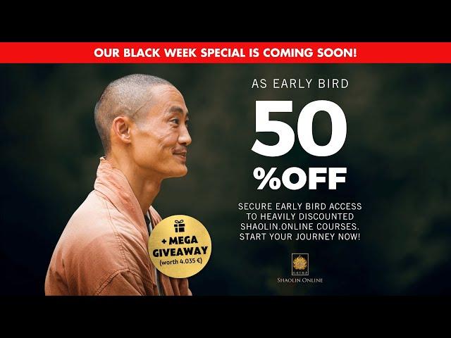  Shaolin.Online Black Week Trailer Part One  Get Up to 50% Early Bird Discount